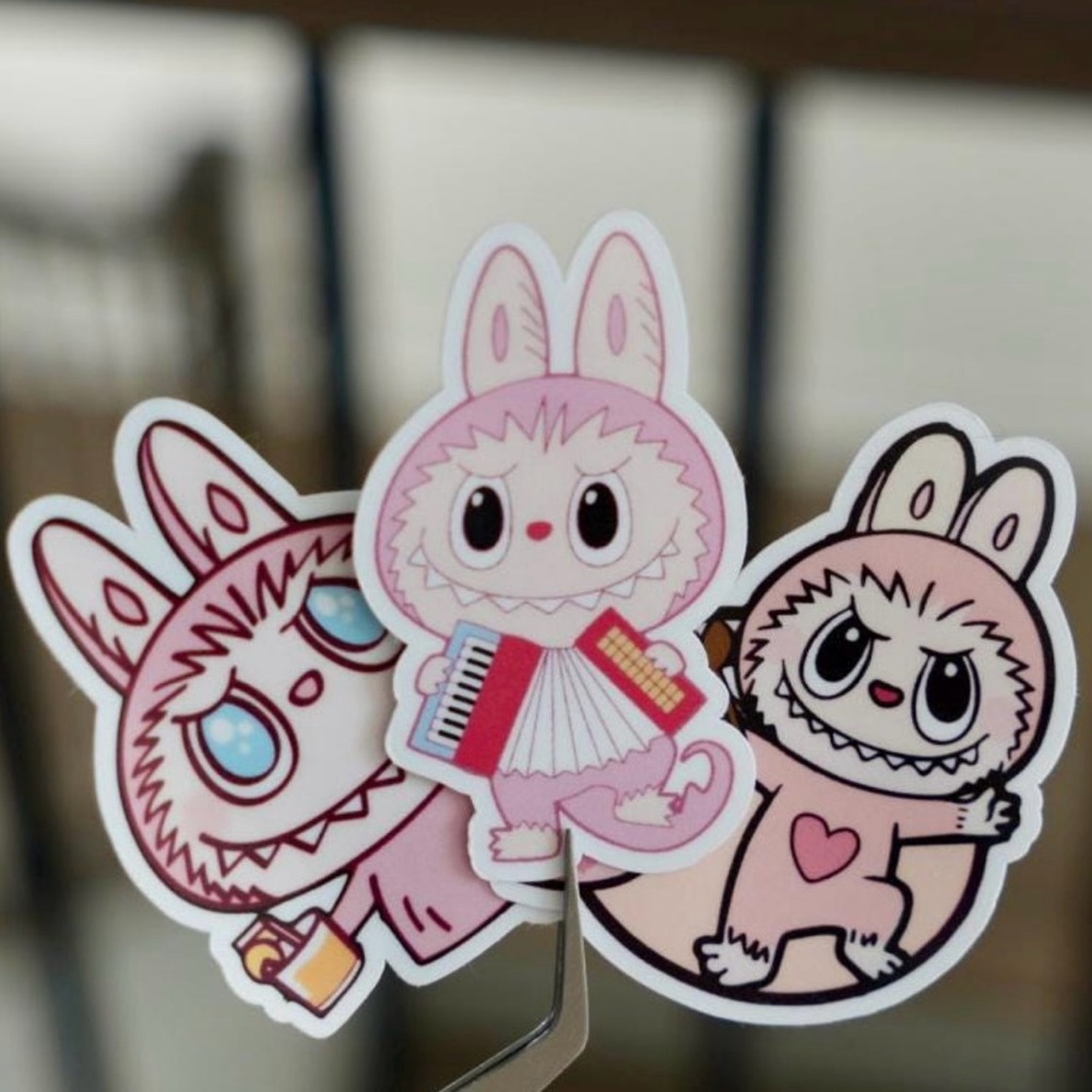 2 Mystery Labubu Stickers